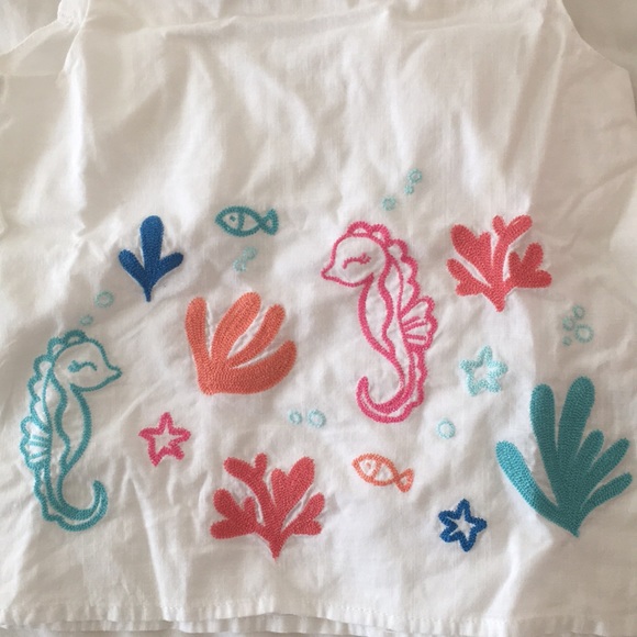Adorable Girls Top Fun Marine Theme 🐠🐳🦀Gymboree - Picture 2 of 8